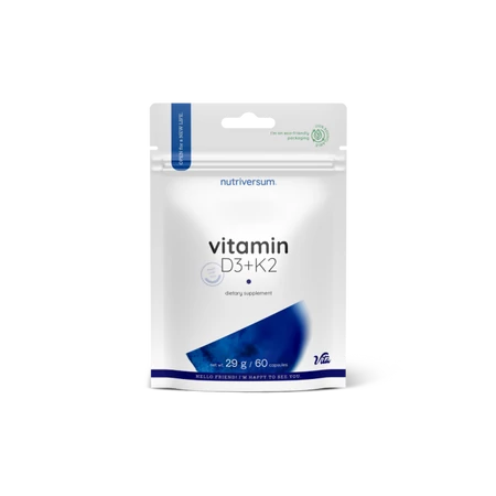 Nutriversum - D3+K2-vitamin - 60x kapszula