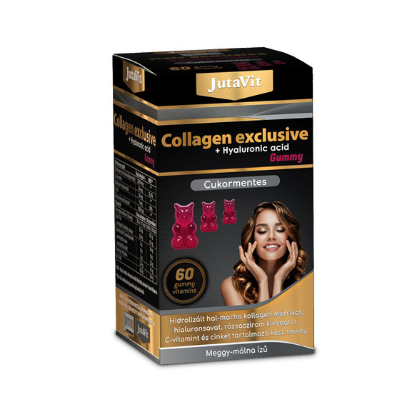 JutaVit - Collagen Exclusive Gumivitamin + Hyaluronsav 60x JutaVit - Collagen Exclusive Gumivitamin + Hyaluronsav 60x
