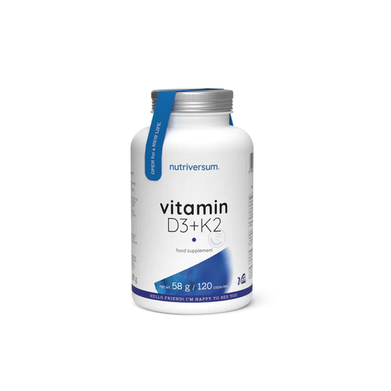 Nutriversum - D3+K2-vitamin - 120x kapszula
