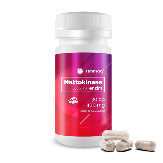 Tenmag - Nattokinase Enzyme 400mg (8000 FU) 30x kapszula Tenmag - Nattokinase Enzyme 400mg (8000 FU) 30x kapszula