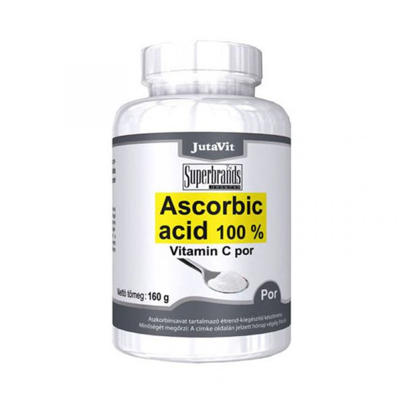 JutaVit - Aszkorbinsav (C-vitamin) por 100% 160g JutaVit - Aszkorbinsav (C-vitamin) por 100% 160g