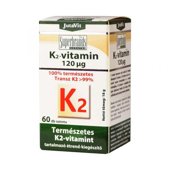 JutaVit - K2-vitamin 120 μg 60x filmtabletta JutaVit - K2-vitamin 120 μg 60x filmtabletta