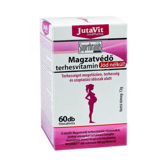JutaVit - Magzatvédő Vitamin Jóddal 60x filmtabletta JutaVit - Magzatvédő Vitamin Jóddal 60x filmtabletta