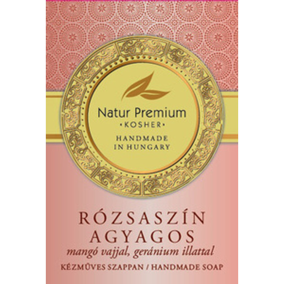 Natur Premium - Rózsaszín agyagos szappan mangó vajjal, geránium illattal