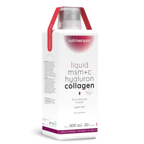 Nutriversum - Liquid Collagen +MSM +C +Hyaluron - 500ml