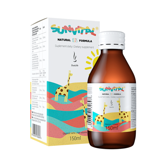 SunVital - Természetes Folyékony Multivitamin koncentrátum gyermekeknek - 150ml